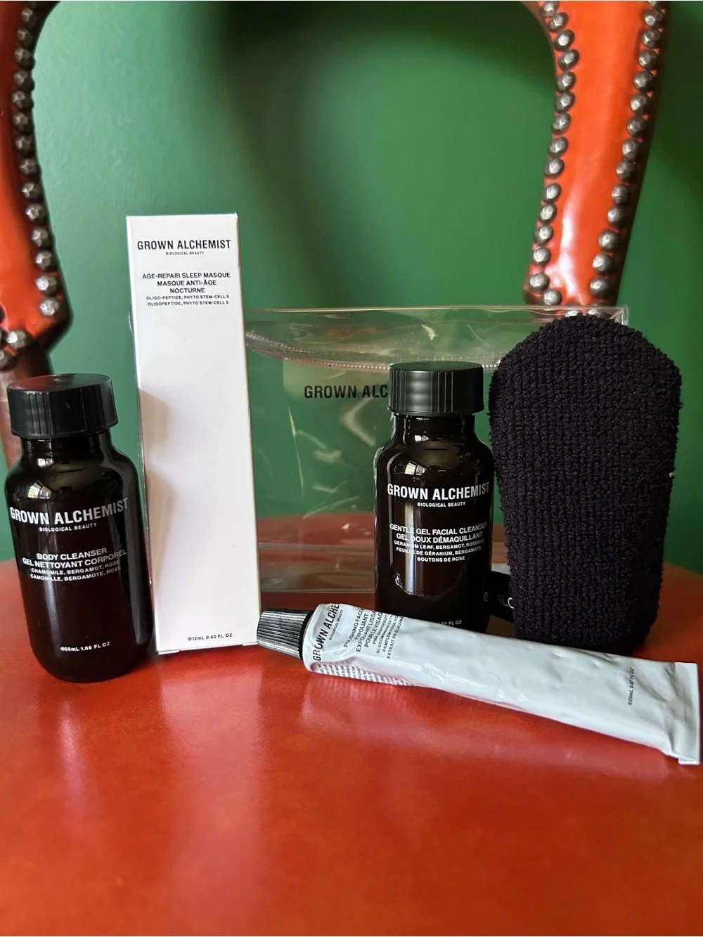 Grown Alchemist face and body essentials travel kit